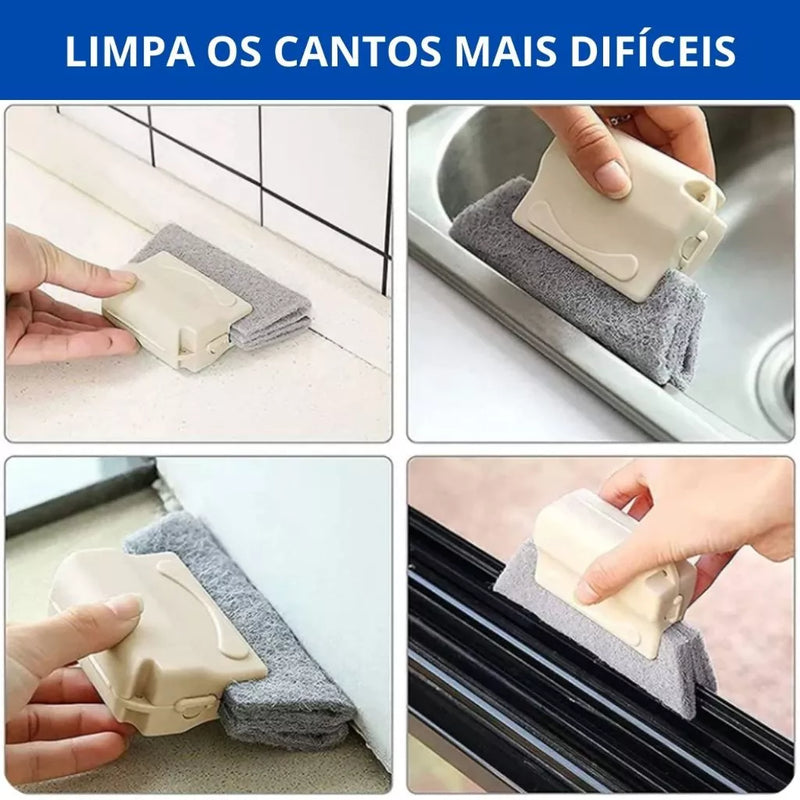 KIT Rodo Limpa Vidros + Escova Limpa Trilhos