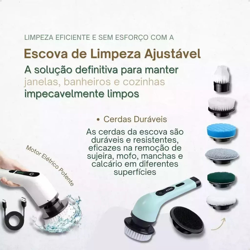 Escova De Limpeza Elétrica - CleanFlex