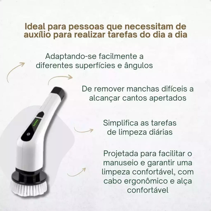 Escova De Limpeza Elétrica - CleanFlex