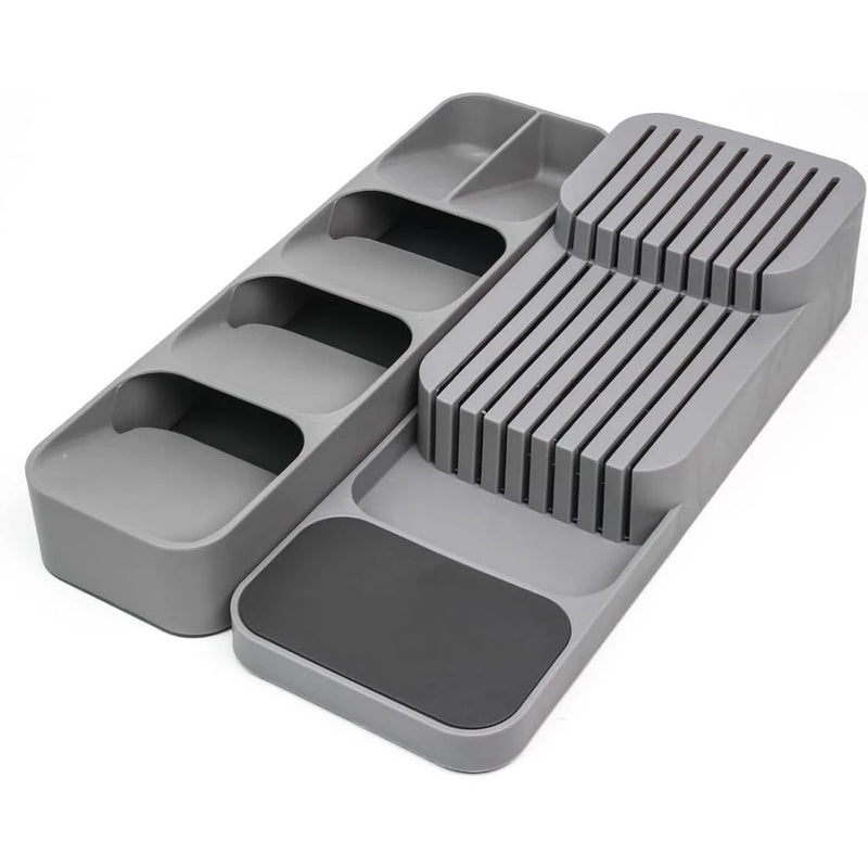 Organizador Inteligente de Talheres - Compacto e Prático para Gavetas