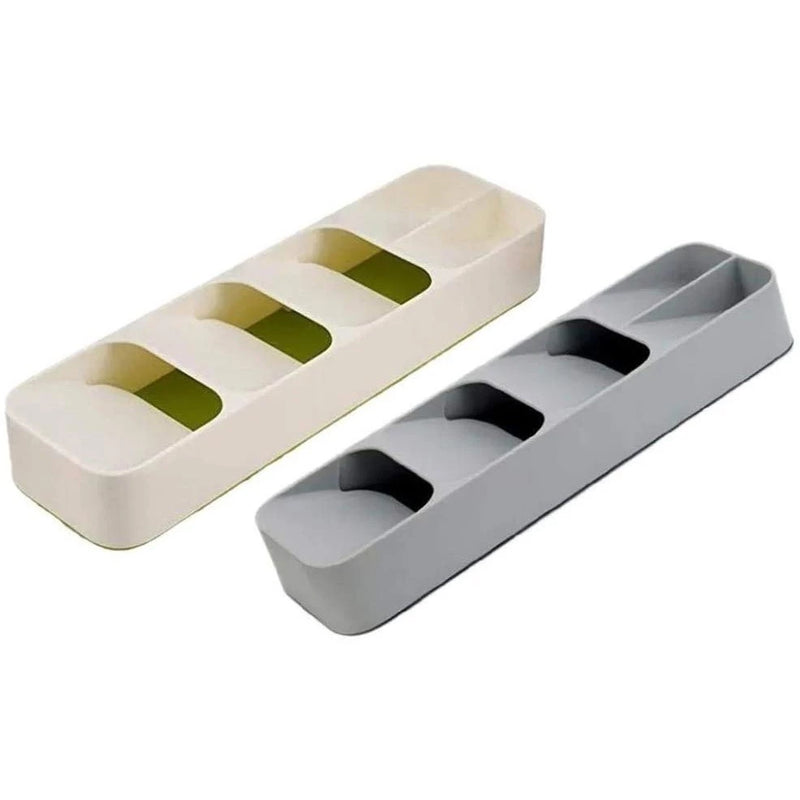 Organizador Inteligente de Talheres - Compacto e Prático para Gavetas